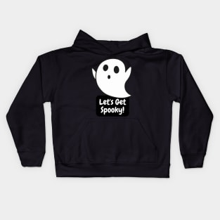 Cute Spooky Ghost for Halloween Kids Hoodie